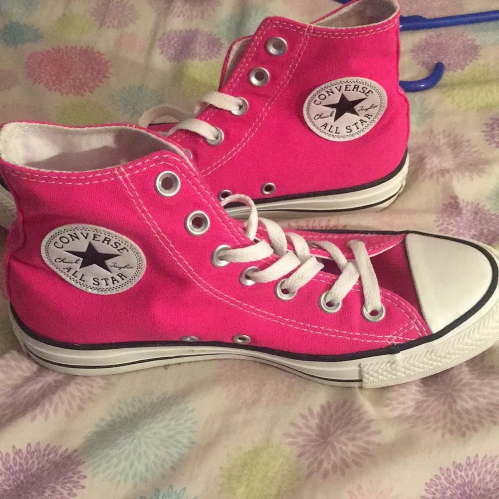Pink High Top Converse